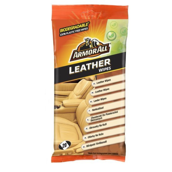 ARMORALL Leather flow wipes, Våtservetter för läderytor, 20 st