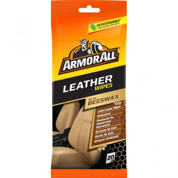 ARMORALL Leather flow wipes, Våtservetter för läderytor, 20 st