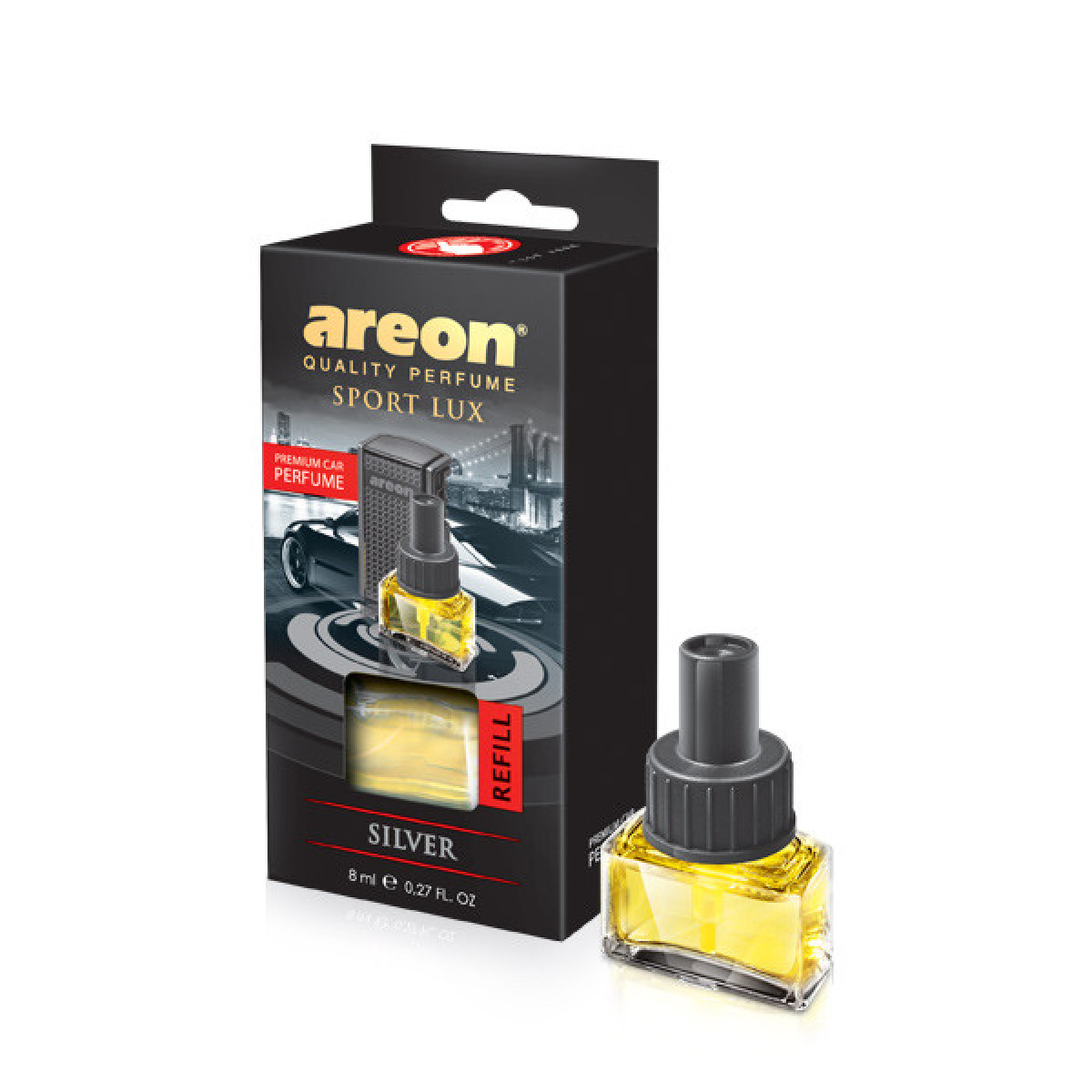 AREON Bil Silver Refill luftfräschare, 8 ml