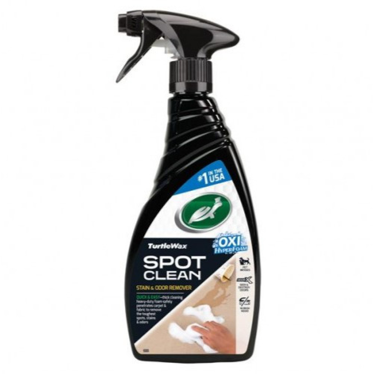 TURTLE WAX Spot Clean Stain&Odor Remover, fläck- och luktborttagare, 500 ml