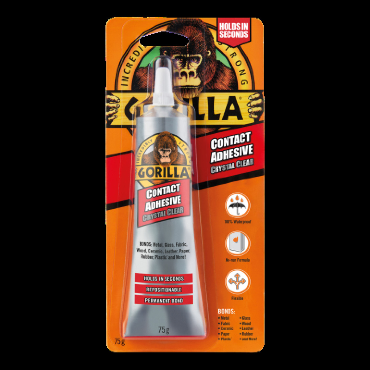 GORILLA Contact Adhesive Glue, lim, 75 mg