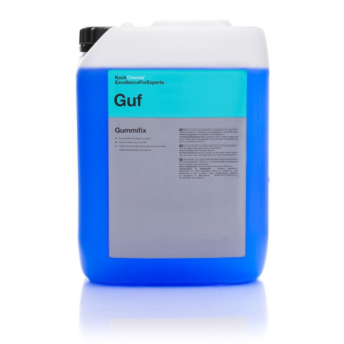 KOCH CHEMIE Interior Rubber&Plastic Cleaner Gummifix Guf, rengöring för gummi och plast inomhus, halkfri, 10 l