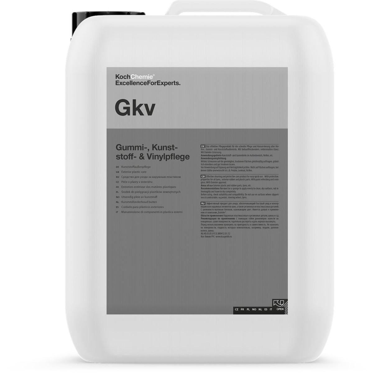 KOCH CHEMIE Exterior plastic and tire cleaner Gkv, rengöring för utvändig plast och däck, 10L