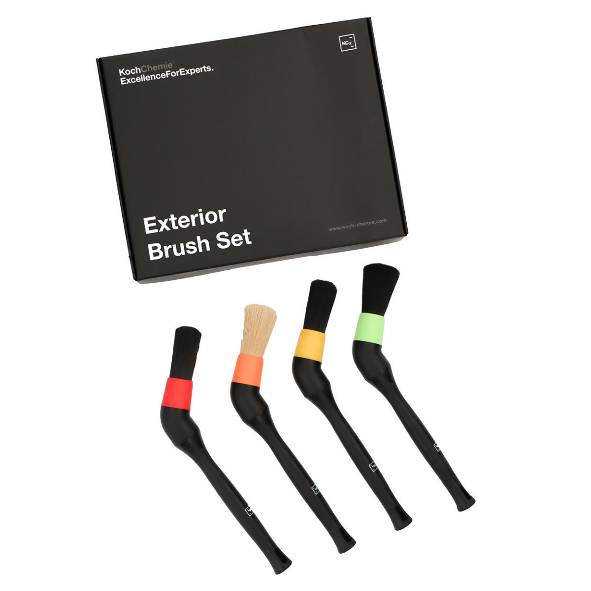 KOCH CHEMIE Exterior Brush Set, utomhusborsteset, 4 delar