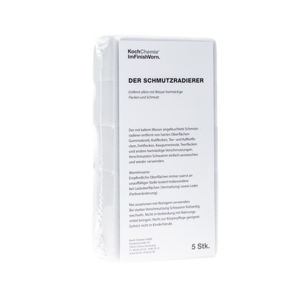 KOCH CHEMIE Melamin sponge set of 5, melaminsvampar, 5 st