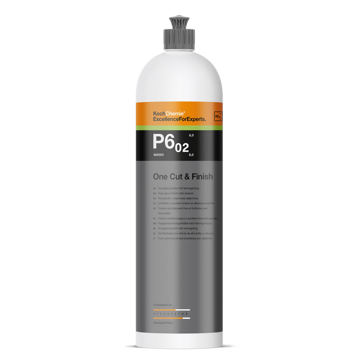 KOCH CHEMIE One Cut & Finish P6.02, högblank polerpasta, 1L