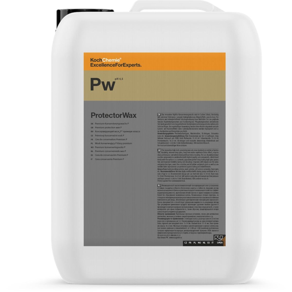 KOCH CHEMIE Premium Wax Protector Wax Pw, vax, 10L