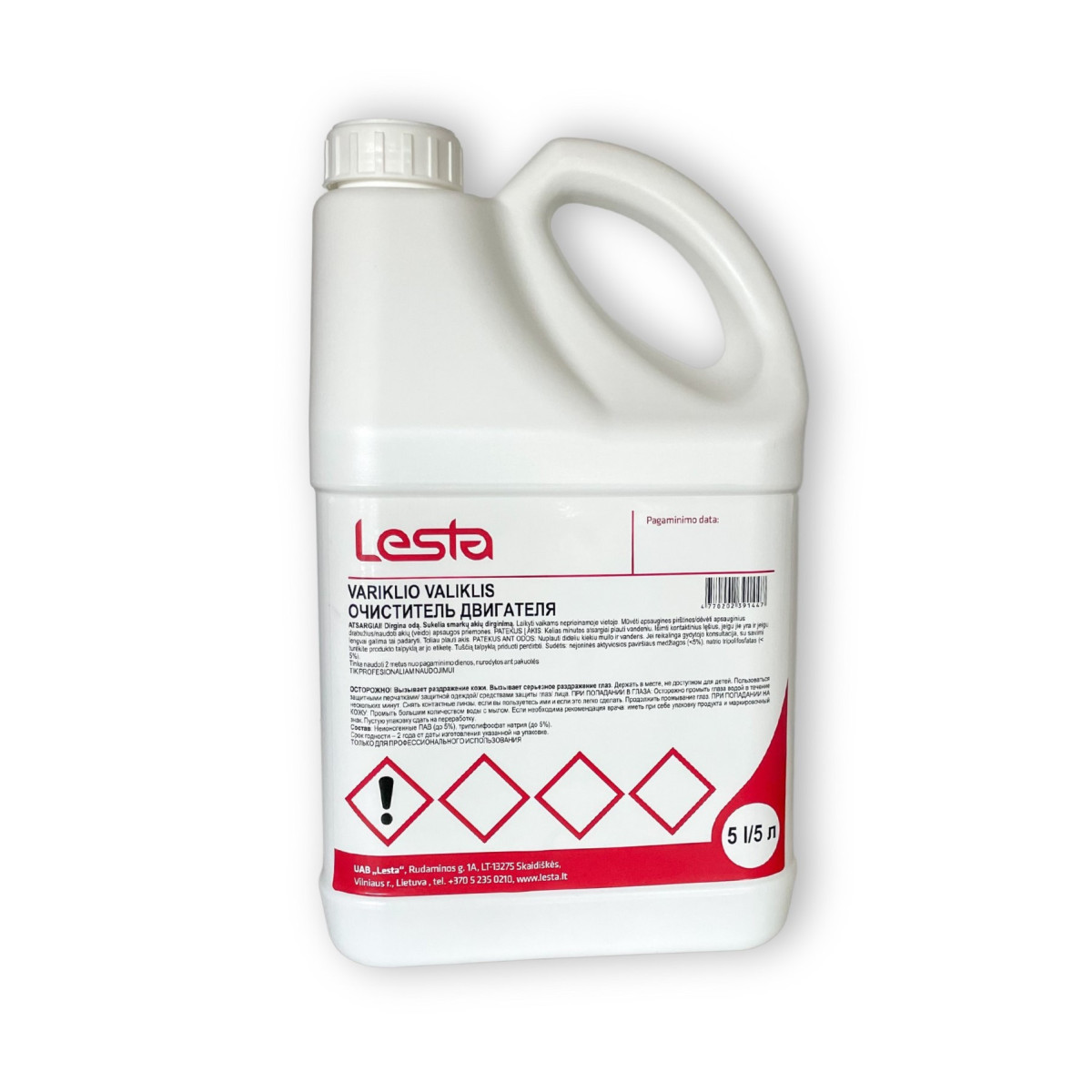 LESTA Concentrated Engine Cleaner, koncentrerad motorrengöring, 5 l