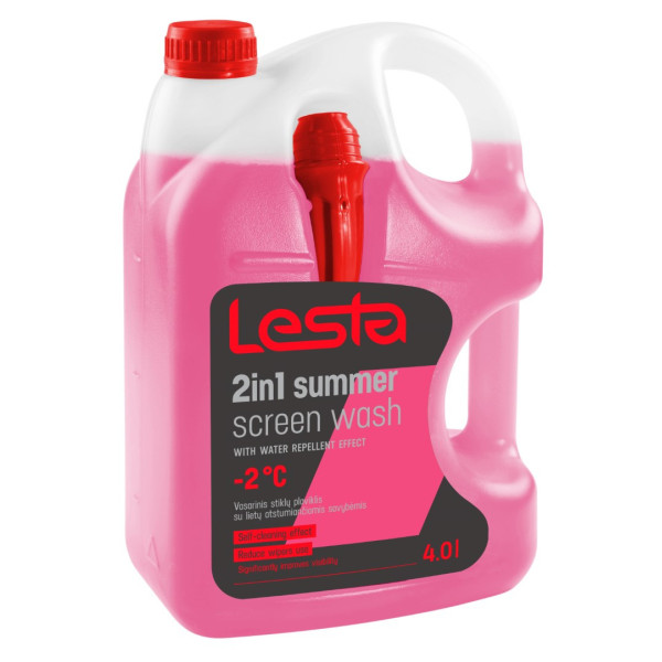 LESTA Windscreen Washer Fluid 2In1 -2°C, vindrutespolarvätska, 4 L