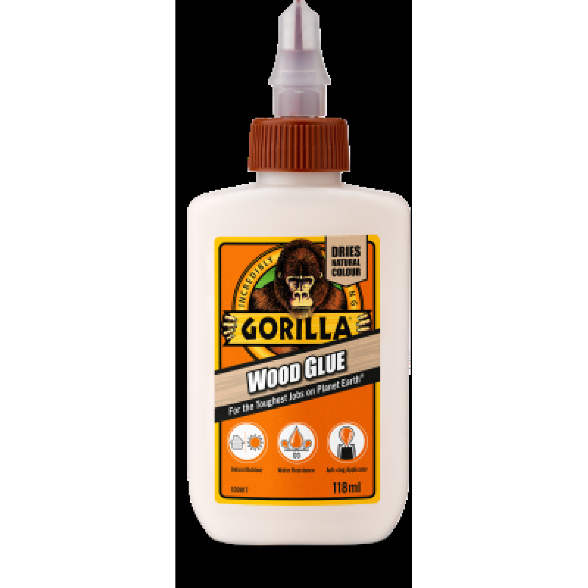 Gorilla Wood Glue, Trälim, 118 ml
