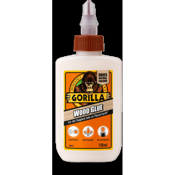 Gorilla Wood Glue, Trälim, 118 ml
