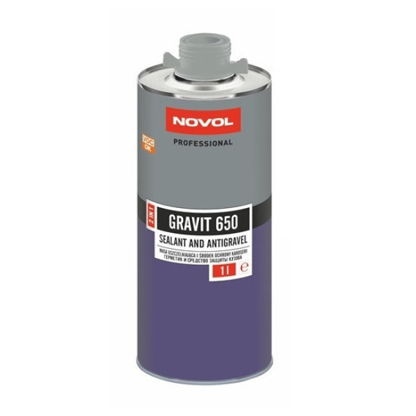 NOVOL Gravit 650 Sealant&Antigravel - Grey, skyddande beläggning, grå, 1L NOVOL Gravit 650 Sealant&Antigravel - Grey, skyddande beläggning, grå, 1L