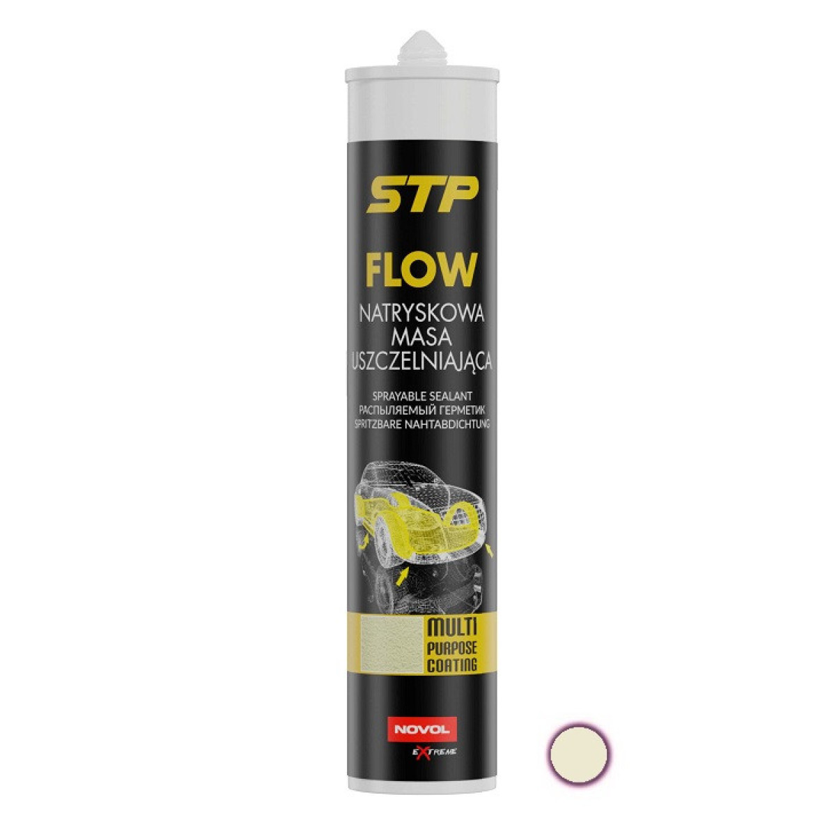 NOVOL FLOW Sprayable Sealant Beige, spraybar tätningsmedel, beige 290ml