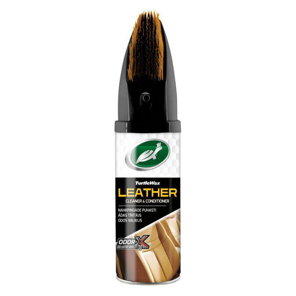 TURTLE WAX Power Out Leather cleaner&conditioner with Odor-X, läderrengöring och -balsam med luktblockerande teknik, 400 ml TURTLE WAX Power Out Leather cleaner&conditioner with Odor-X, läderrengöring och -balsam med luktblockerande teknik, 400 ml