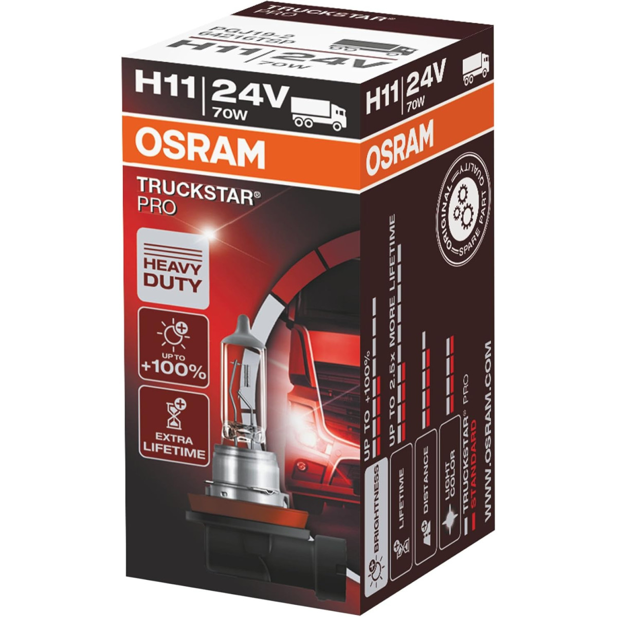 OSRAM Billampa, 70W 24V H11 PGJ19-2