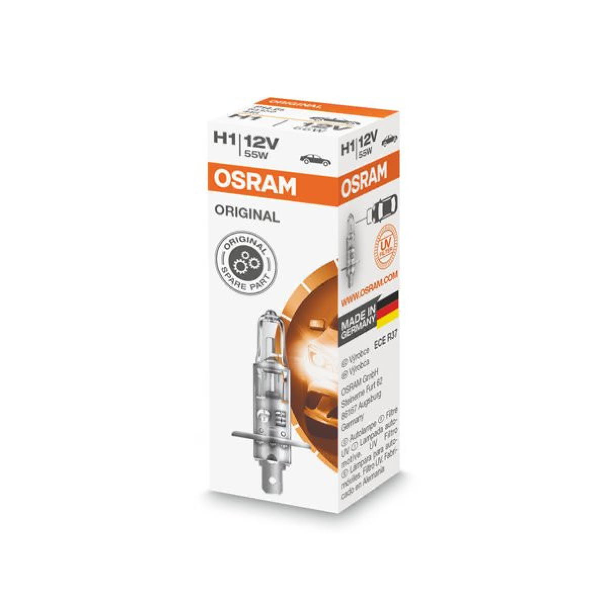 OSRAM Billampa H1 55W 12V P14.5S, 1 st