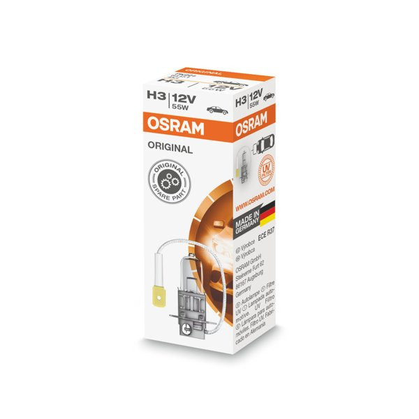 OSRAM Billampa H3 55W 12V PK22S, 1 st