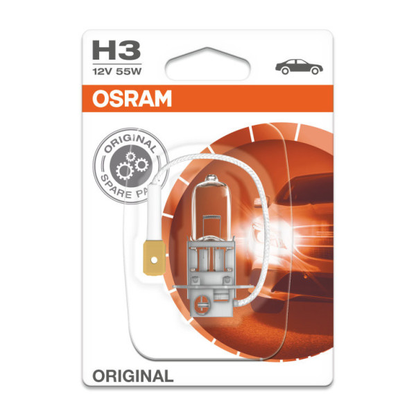 OSRAM Billampa H3 55W 12V PK22S, 1 st