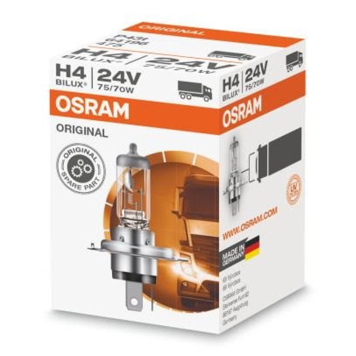 OSRAM Billampa H4 75/70W 24V, 1 st