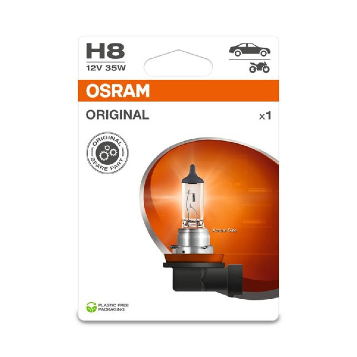 OSRAM Billampa H8 35W 12V PGJ19-1, 1 st