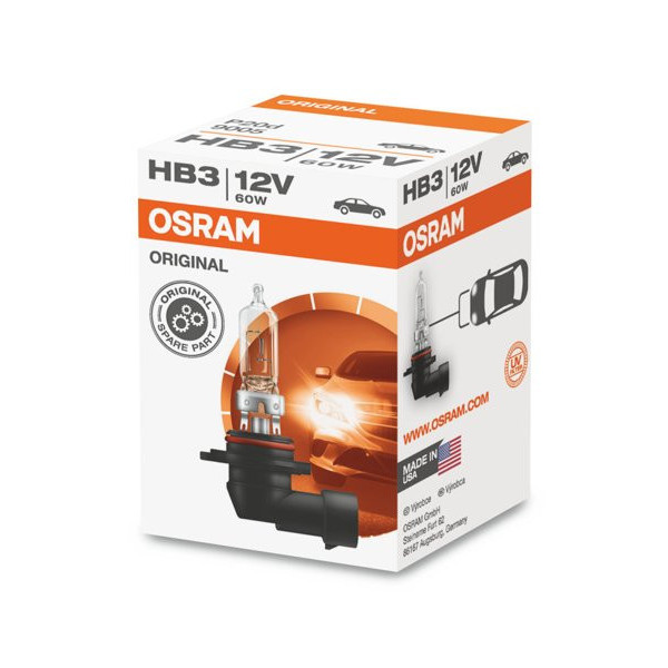 OSRAM Billampa HB3 60W 12V P20D (för amerikanska bilar), 1 st.