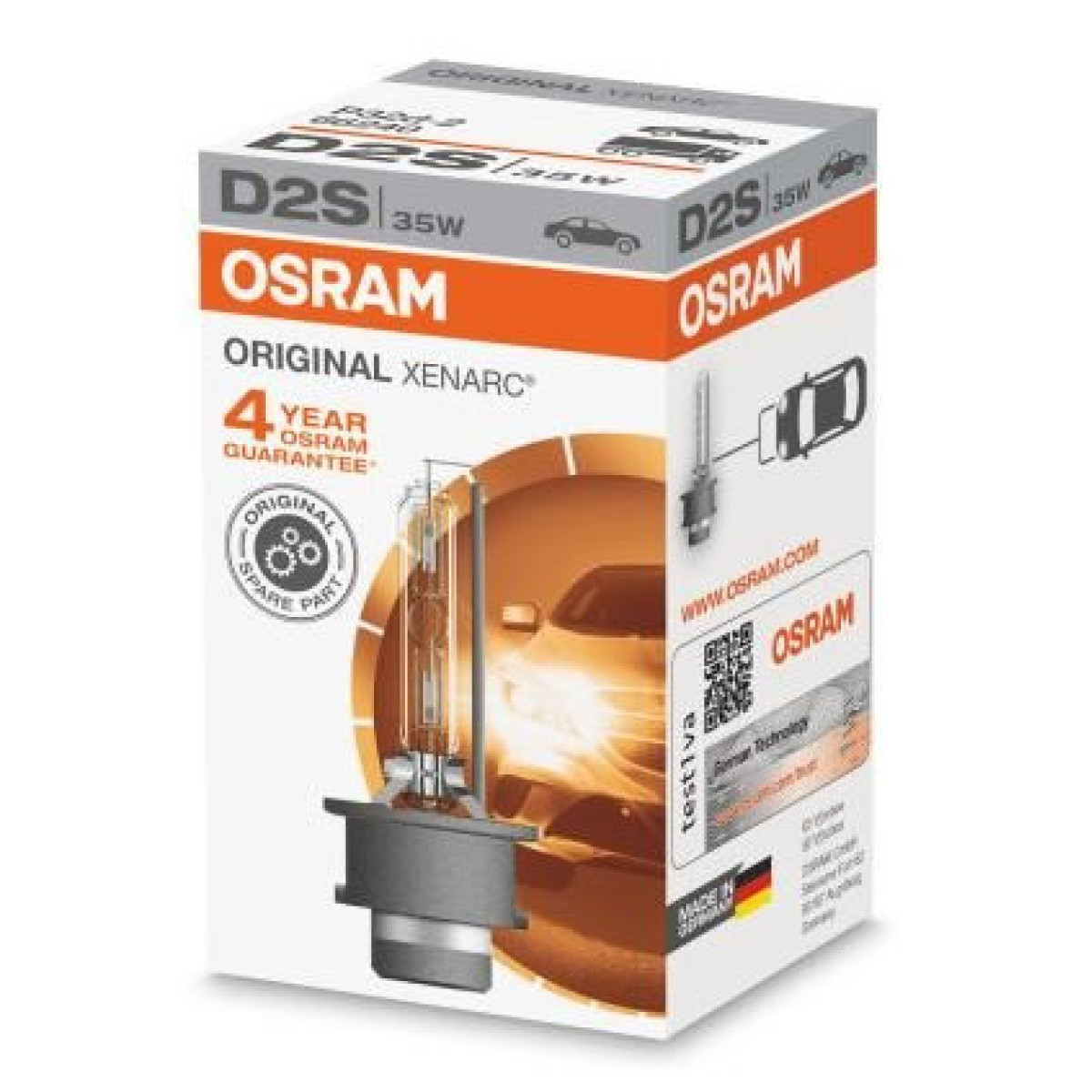 OSRAM XENON Billampa, 35W P32D-2 D2S, 1 st