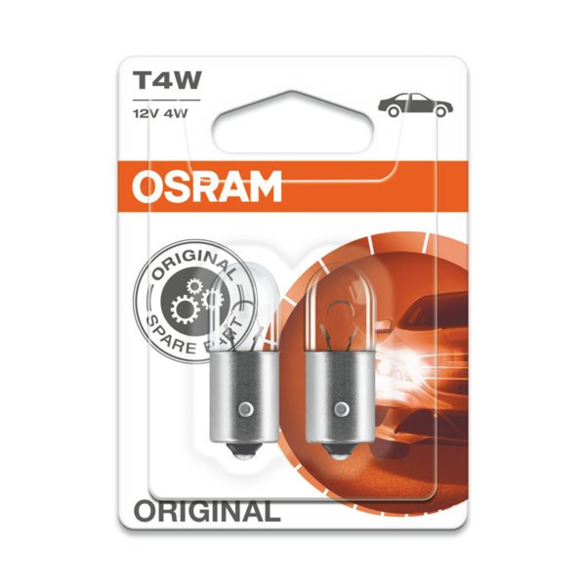 OSRAM Billampor 4W 12V BA9S, 2 st