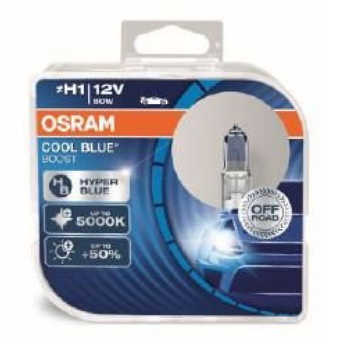 OSRAM Billampor COOL BLUE BOOST H1 80W 12V P14.5S, 2 st