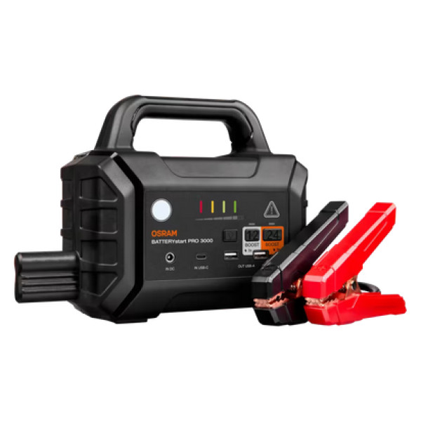 OSRAM BATTERYstart PRO 3000 startbatteri, 36400mAh, startström 2500A, 12/24V