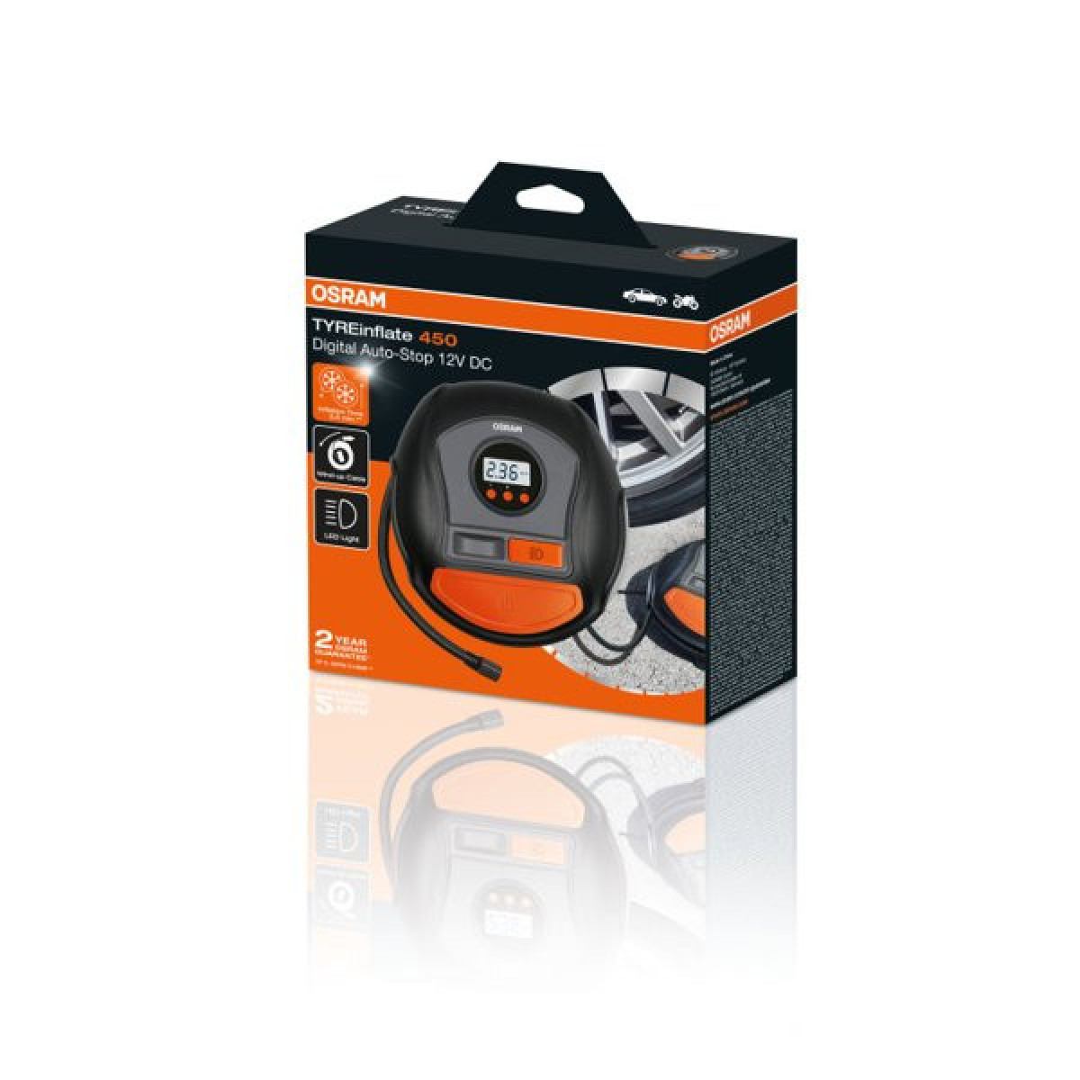 OSRAM Luftkompressor, digital, 5,5 BAR 12V
