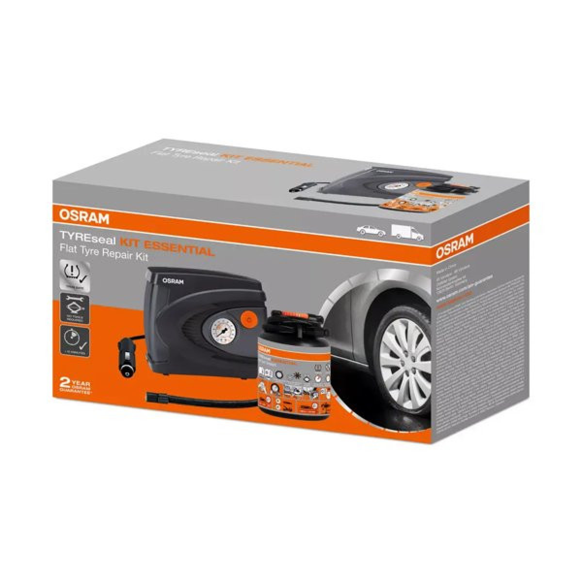 OSRAM TYREseal Kit Essential, digital luftkompressor