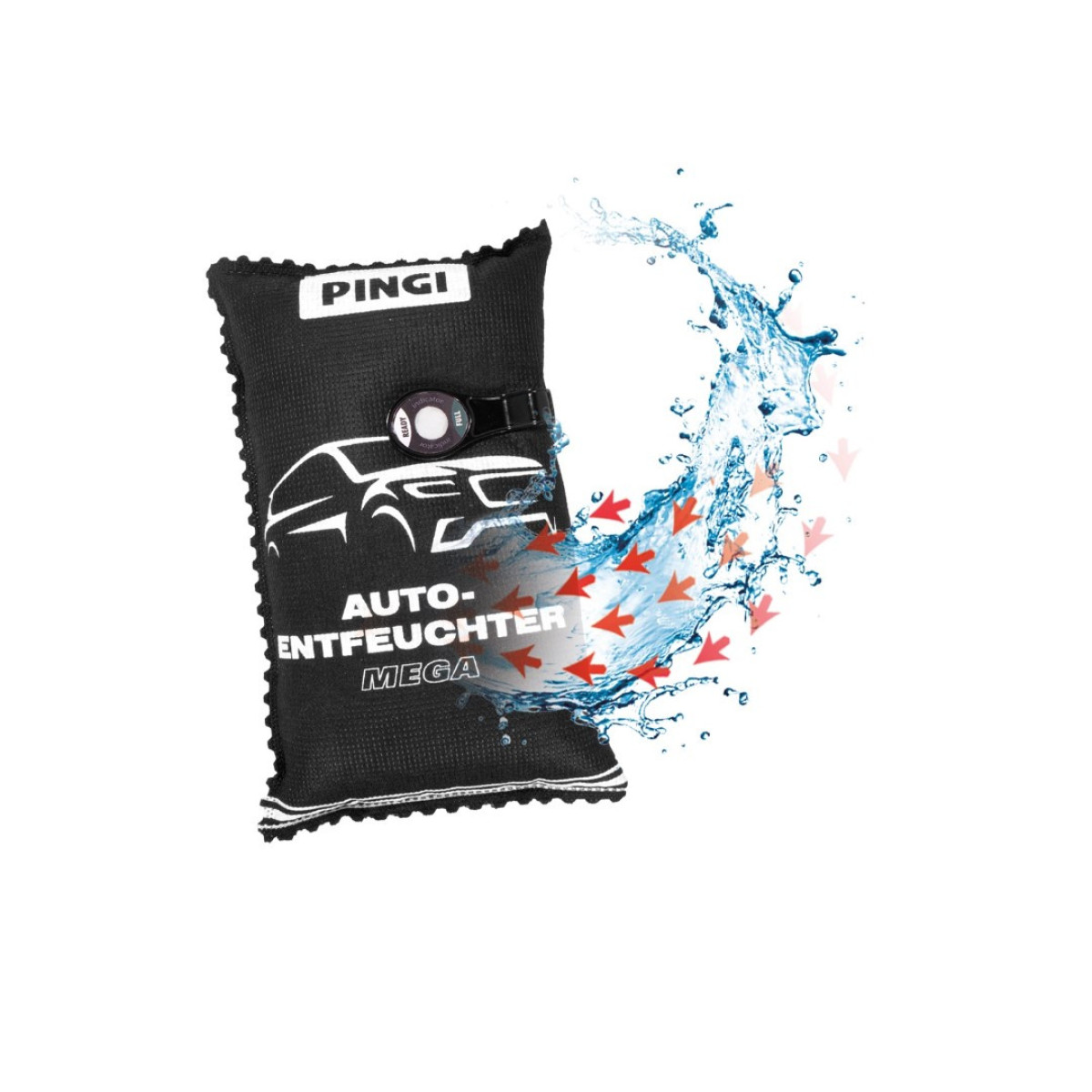 PINGI Car Dehumidifier MEGA, återanvändbar fuktabsorberare, 1 kg