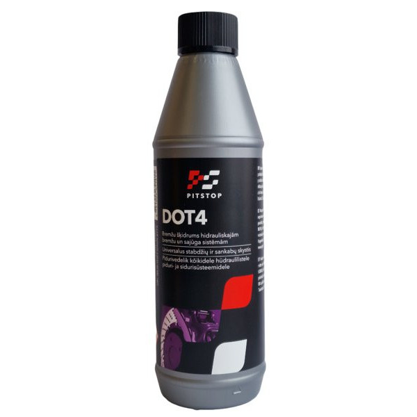 PIT STOP Bromsvätska DOT-4, 450 ml