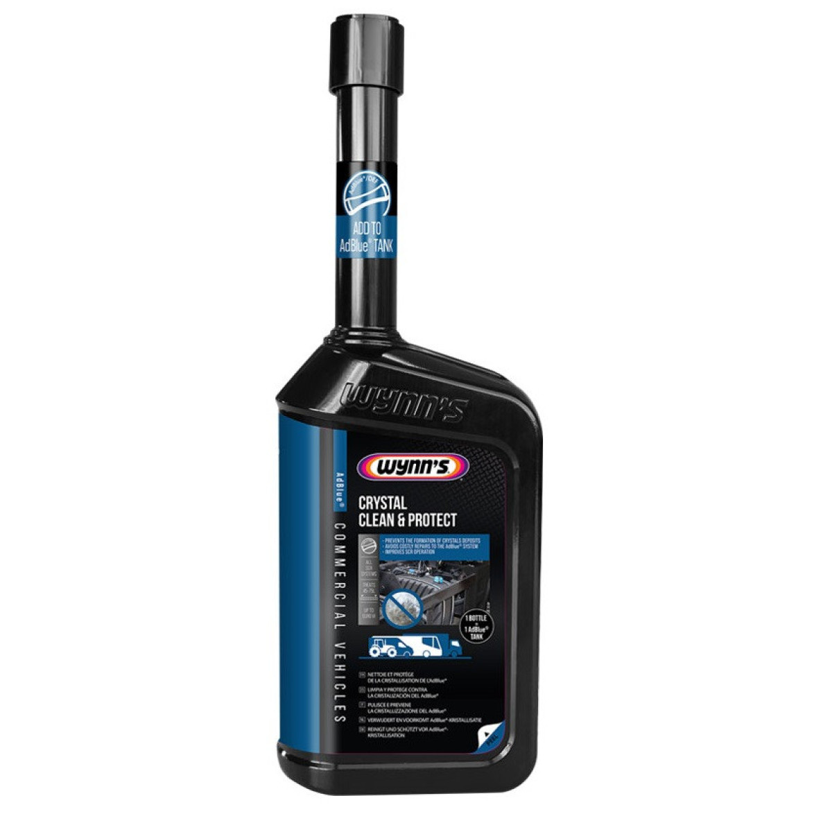 WYNNS Crystal Clean & Protect, tillsatsmedel för AD-Blue-systemet mot kristallisering, 500 ml