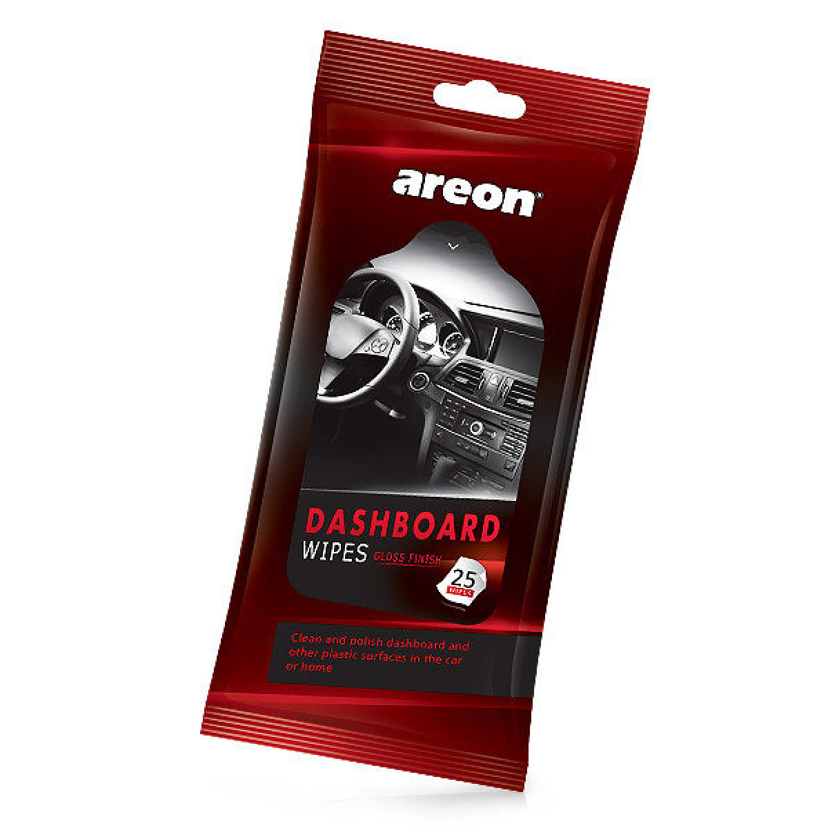 Areon Wipes Dashboard, Rengöringsdukar för interiör, 25 st