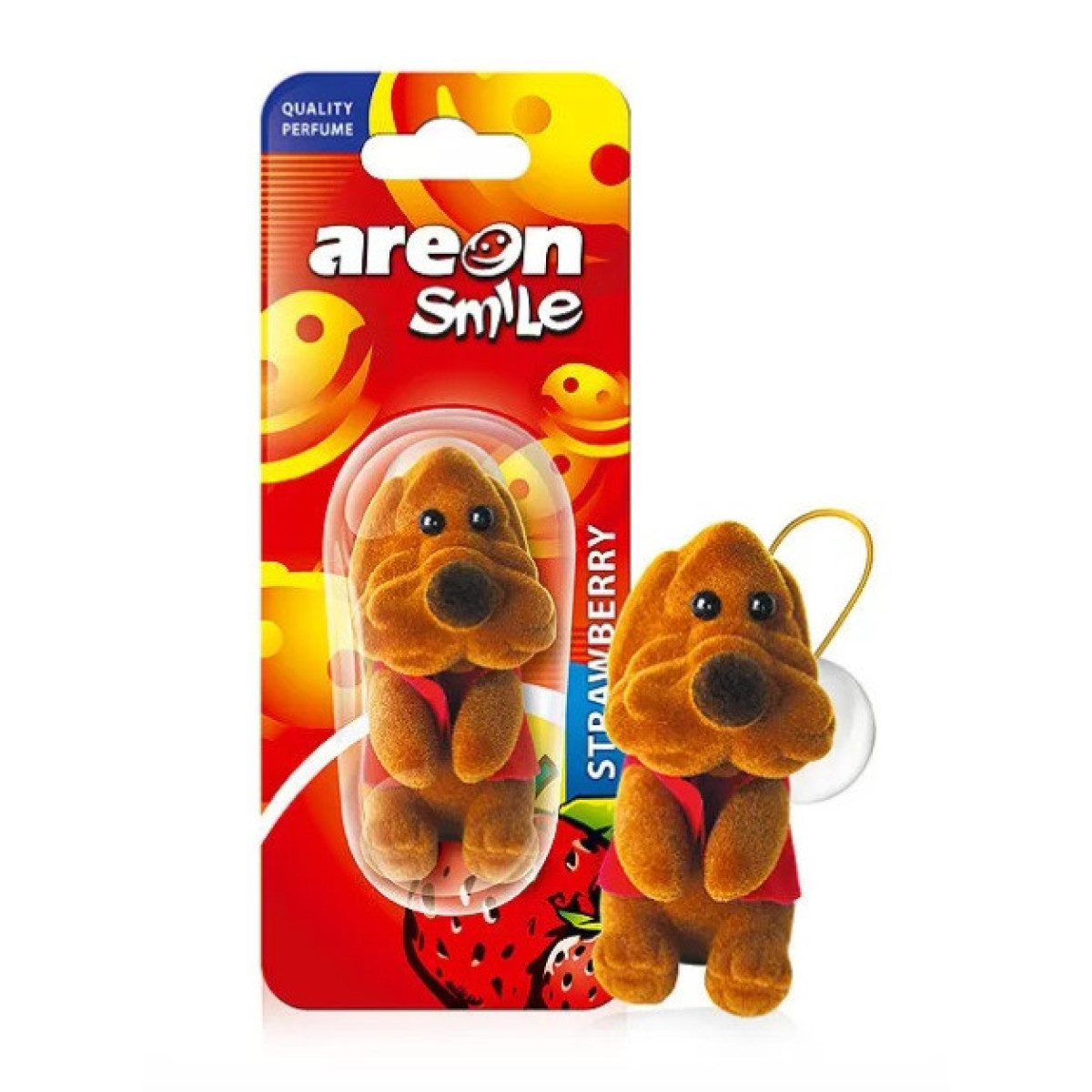 AREON Smile Toy Strawberry / Brown Dog Luftfräschare