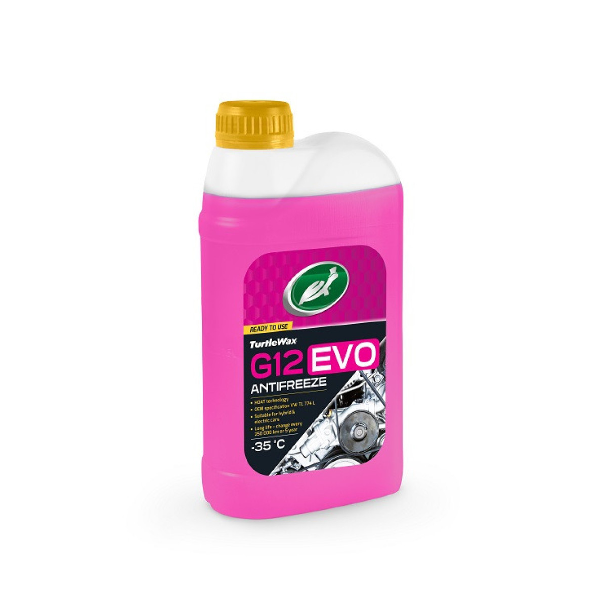 TURTLE WAX Antifreeze G12 EVO -35°C, kylvätska, 1 l