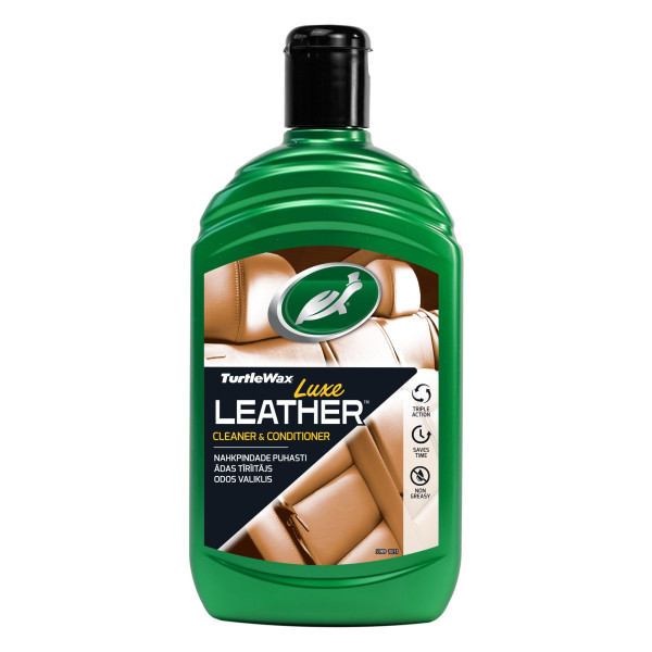TURTLE WAX Luxe Leather Cleaner&Conditioner, läderrengöring och -balsam, 500 ml