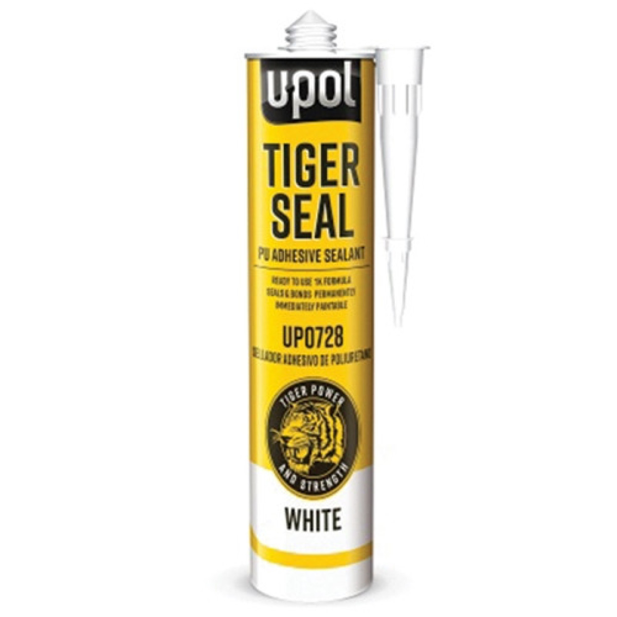 Tiger Seal PU Adhesive & Sealant White, tätningsmedel, vitt, 310 ml