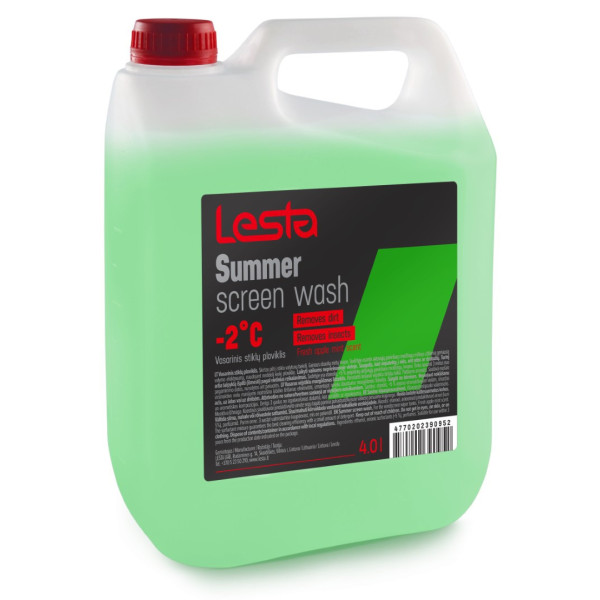 LESTA Windscreen Washer Fluid, vindrutespolarvätska, 4 L