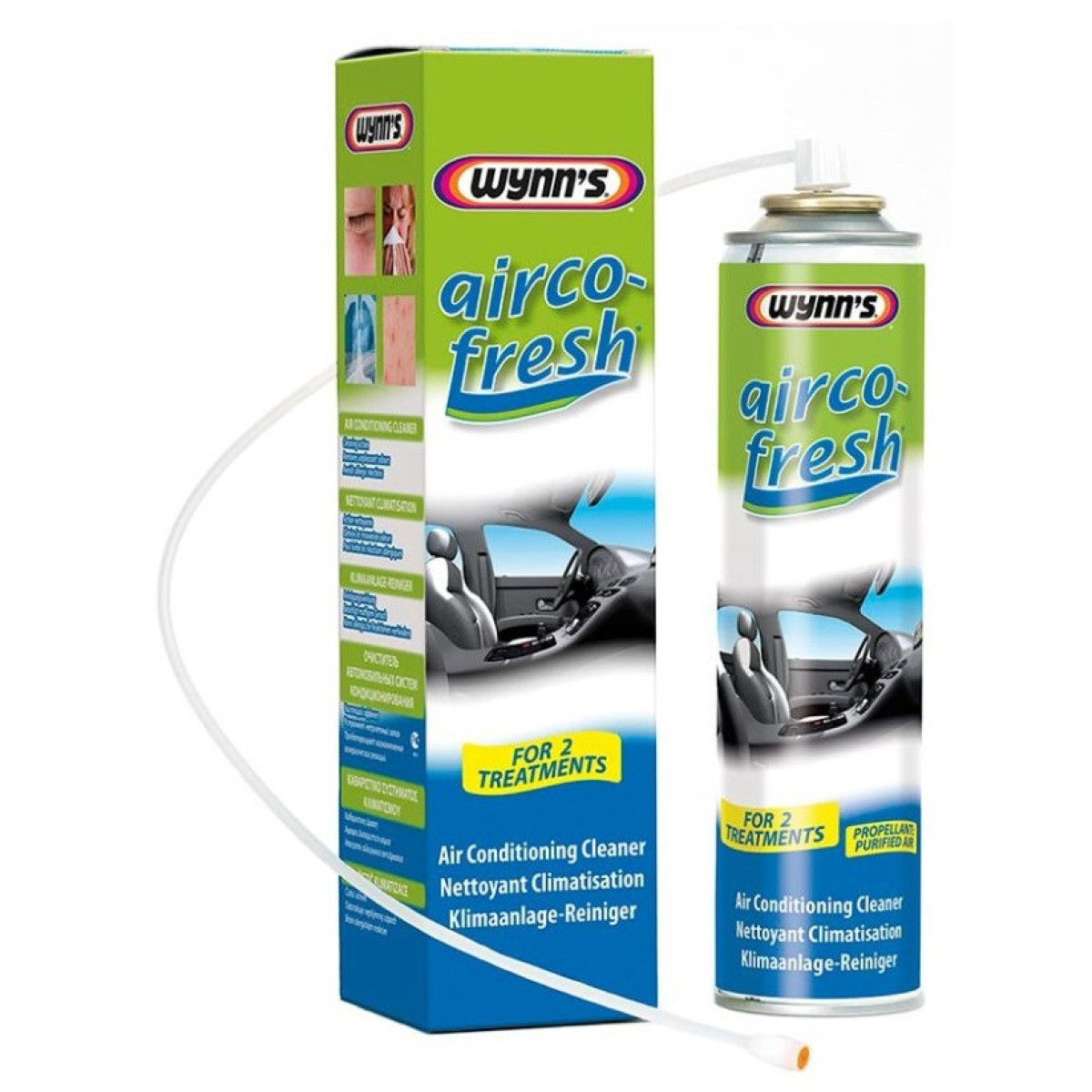 WYNNS Airco-Fresh Aerosol, Rengöring för Luftkonditionering, 250 ml