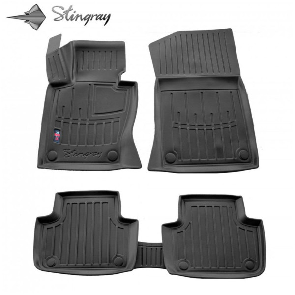 3D gummimattor BMW X3 E83 2004-2010, 5 pc. / svart / 5027085 / högre kanter