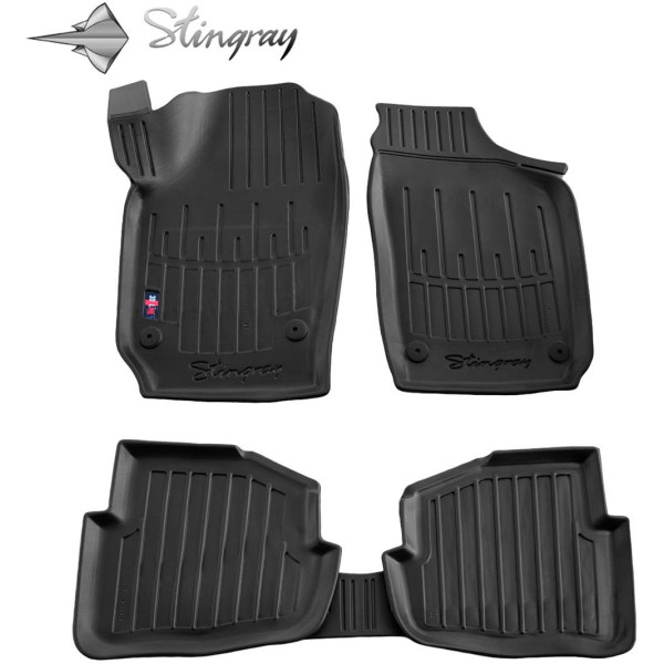 3D gummimattor SEAT Cordoba 6L 2002-2008, 5 st / svart / 5020065 / högre kanter