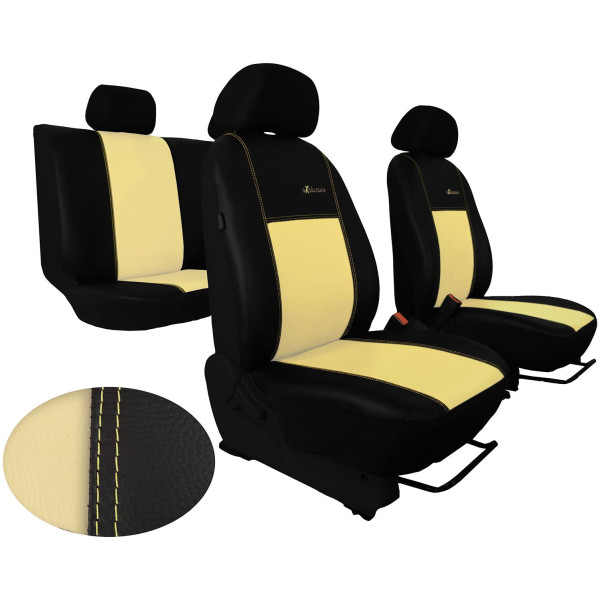 Universella "EXCLUSIVE" sätesöverdrag (eco-läder, alcantara)