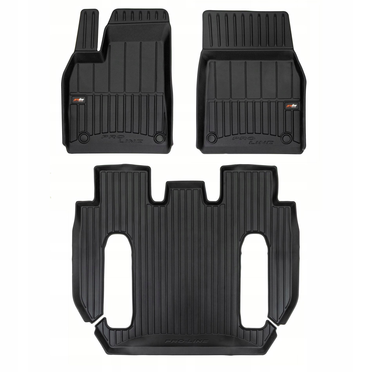 Gummimattor Proline Tesla Model X Crossover, 6 seats, post-facelift från 2022