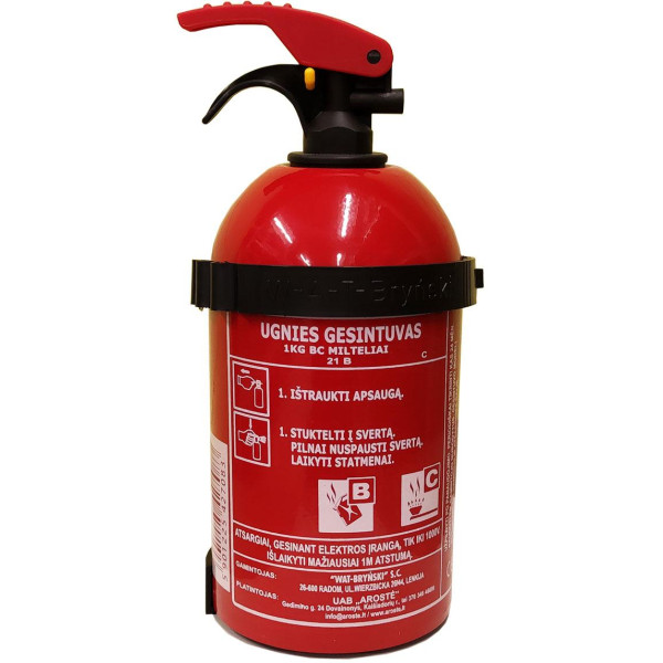 Brandsläckare GP-1kg PUGz med upphängning