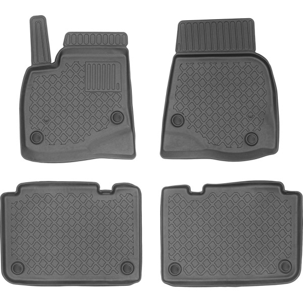 Bil golvmattor Tesla Model S 2x4 2012-2015