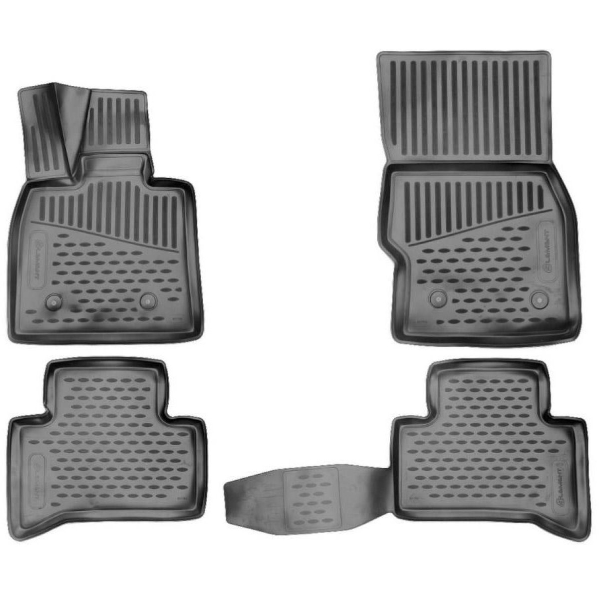 3D gummimattor ALFA ROMEO Stelvio från 2019 / 4 st / svart / högre kanter 3D gummimattor ALFA ROMEO Stelvio från 2019 / 4 st / svart / högre kanter