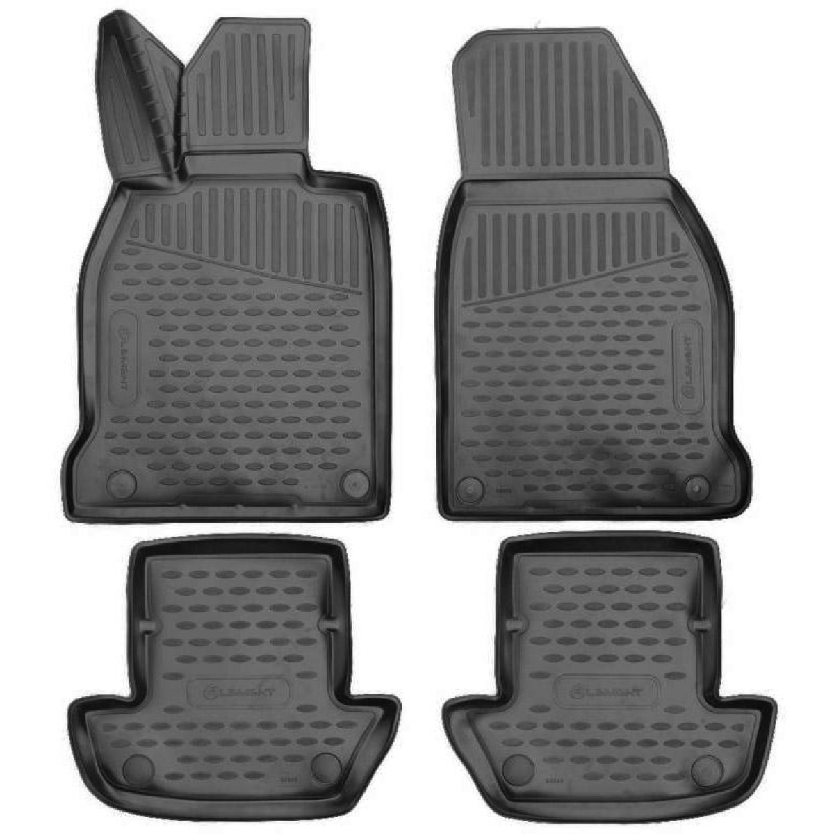 3D gummimattor PORSCHE 911 från 2019 / 4 st / svart / högre kanter 3D gummimattor PORSCHE 911 från 2019 / 4 st / svart / högre kanter