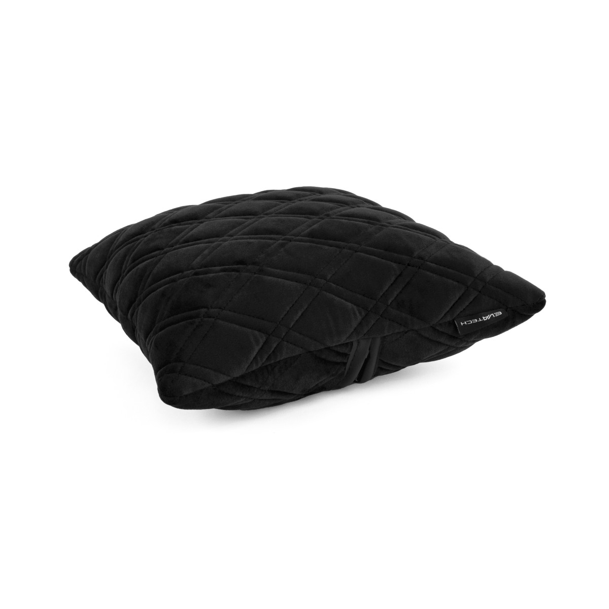 EVAtech Bilkudde 30x30 cm - svart / svarta sömmar